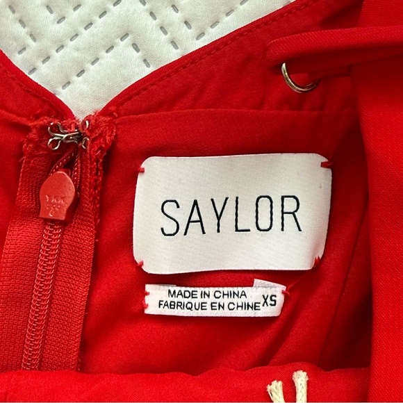 SAYLOR Krysta Jumpsuit in Tango Red Size XS - Picture 3 of 10